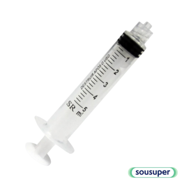 Seringa Hipodérmica 5ml Luer Lock c/500 SR