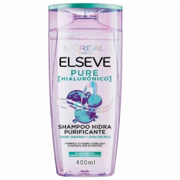 SHAMPOO ELSEVE PURE HIALURÔNICO 400ML SHAMPOO ELSEVE PURE HIALURÔNICO 400ML