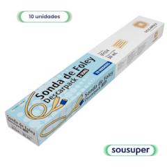 Sonda Foley 2 Vias 24fr 30ml c/10 Descarpack