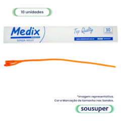 Sonda Foley de Látex 2 Vias 18fr 15-30ml c/10 Medix