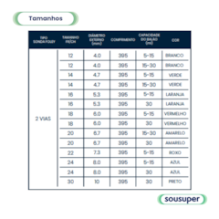 Sonda Foley Látex 2 Vias 18fr 15ml c/10 Nayr Saúde