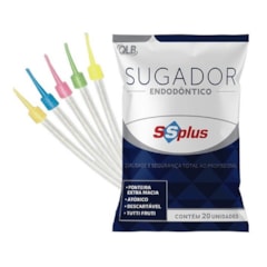 Sugador Endodôntico Descartável C/20 SSPLUS