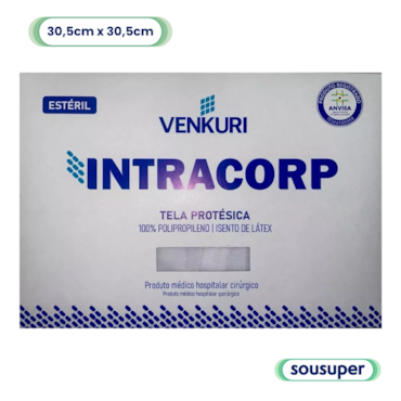 Tela Cirúrgica de Polipropileno 30,5cm x 30,5cm Venkuri Tela Cirúrgica de Polipropileno 30,5cm x 30,5cm Venkuri