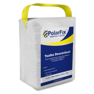 Toalha Descartável 30x35 com 100 Polar Fix