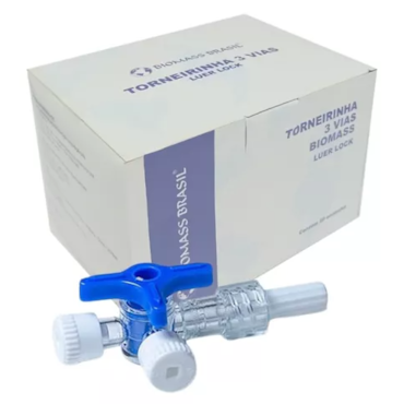 Torneira Descartável 3Vias Luer Lock c/50 Biomass Torneira Descartável 3Vias Luer Lock c/50 Biomass