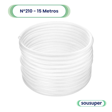 Tubo de Silicone Nº210 com 15 Metros Kinner Tubo de Silicone Nº210 com 15 Metros Kinner