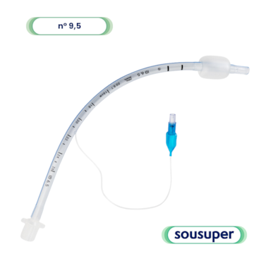 Tubo Endotraqueal n.9,5 com Balão Haibreath