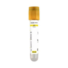 Tubo Gel Coleta a Vácuo Amarelo 5ml Labor Import