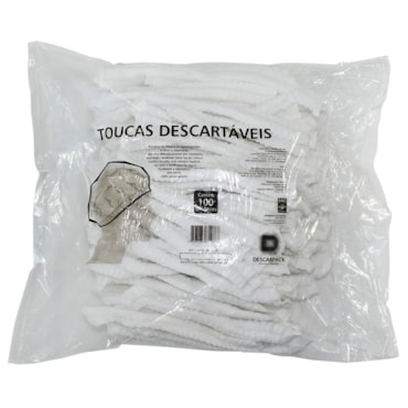 Turbante Descartável Elástico c/100 Descarpack