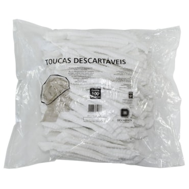 Turbante Descartável Elástico c/100 Descarpack Turbante Descartável Elástico c/100 Descarpack