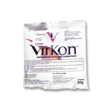 VIRKON DESINFETANTE DE SUPERFÍCIES C/50 SACHÊS 50G B.BRAUN