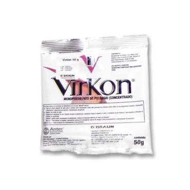 Virkon Desinfetante Hospitalar c/50 Sachês 50G B.BRAUN Virkon Desinfetante Hospitalar c/50 Sachês 50G B.BRAUN